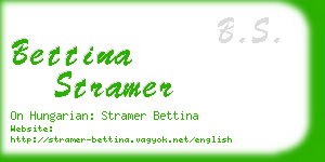 bettina stramer business card